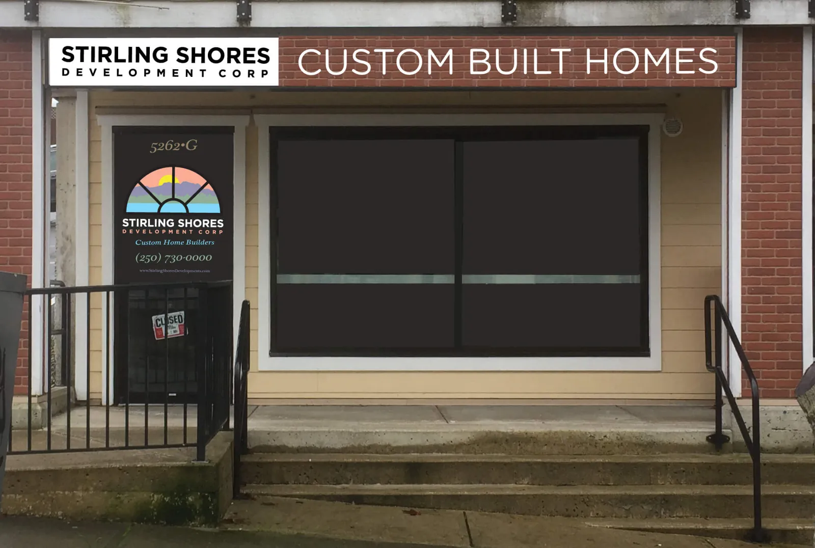 Illuminated storefront sign